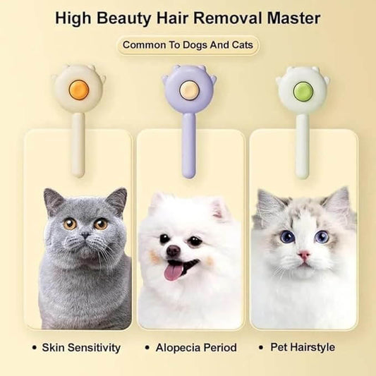 Cat hair brush, brush for hair, cat comb, hair brush, cat brush for grooming hair, short or long haired cats - Wuflly