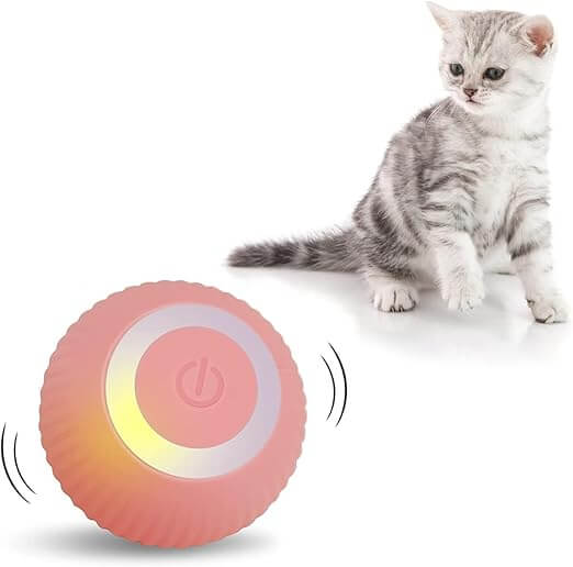 Cat Toy Ball Intelligent Funny Cat Ball 360 Degree (Pack of - 1) - Wuflly