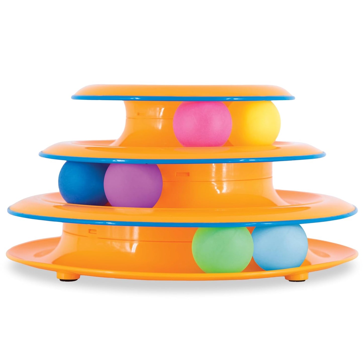 Interactive Cat Toy Tower 3 - Level Ball Track - Wuflly