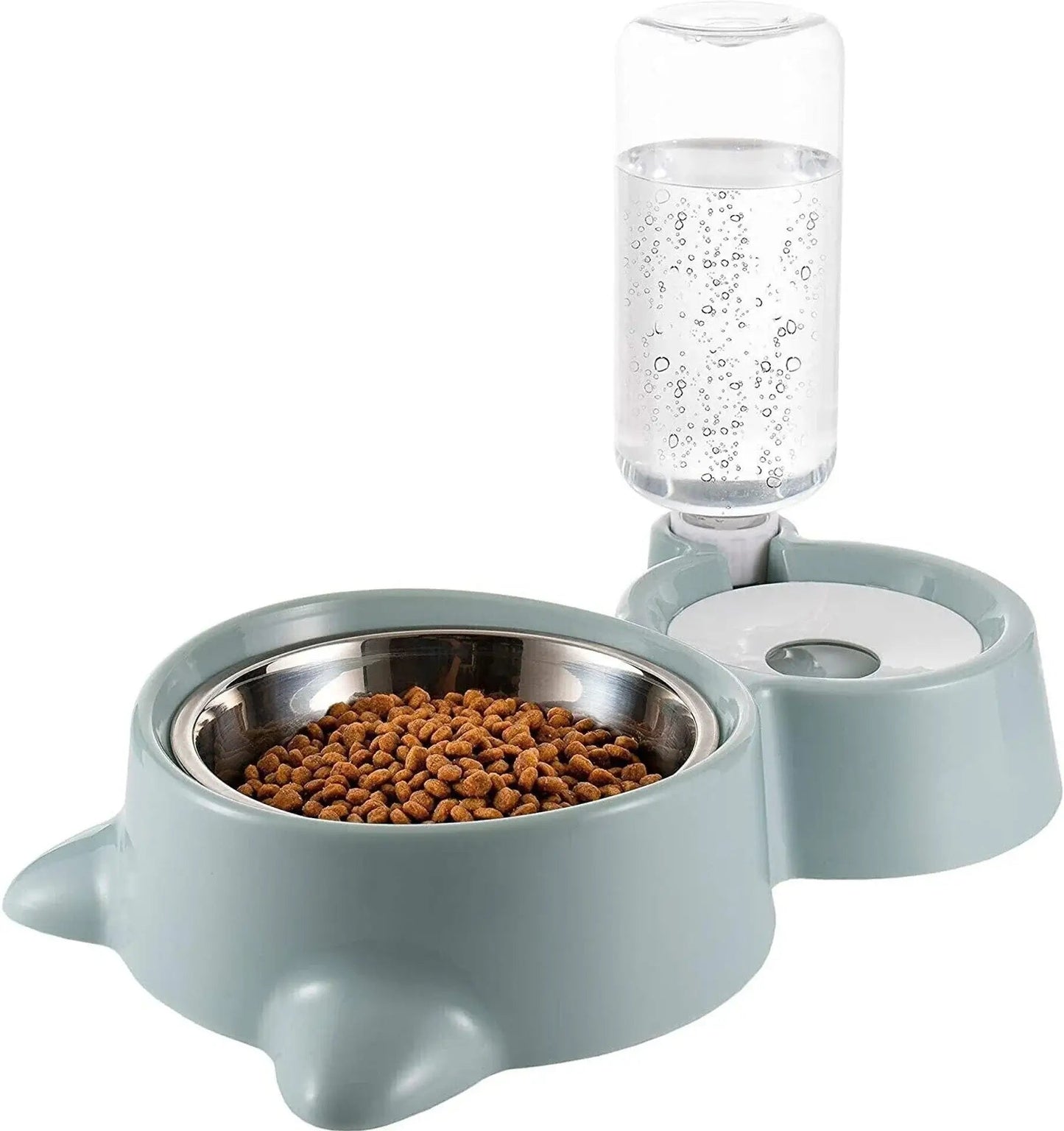 Pet Bowl & Bottle (250 ml Grey) - Wuflly